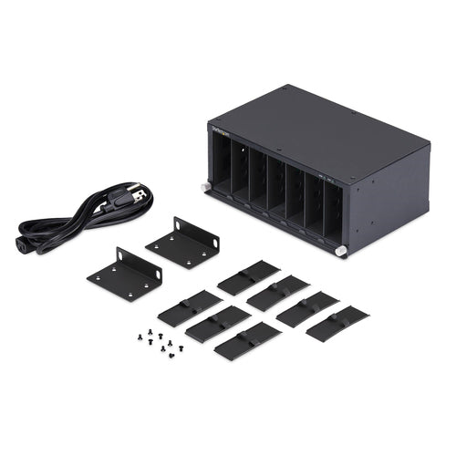 7-Slot Unmanaged Media Converter Chassis Rackmount mit TAA-Konformität von StarTech.com