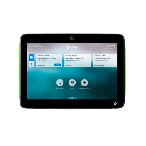 HP Poly TC10 Touch Controller – 10,1"-Display, 1280x800, PoE, Schwarz – Konferenzraum-Controller