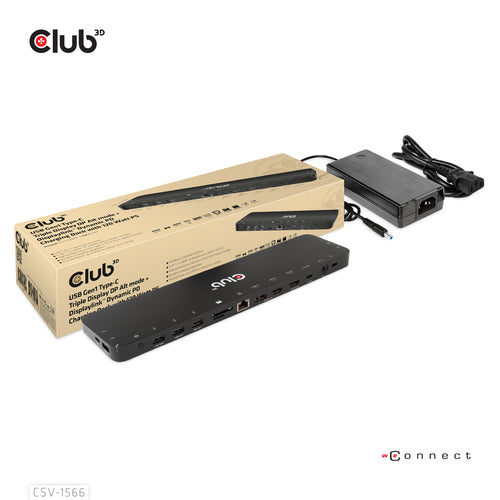 CLUB3D CSV-1566 laptop dock/port replicator
