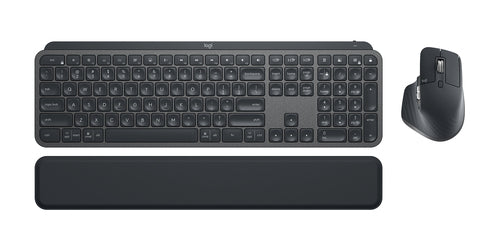 Logitech Wireless Keyboard RF + Bluetooth Scissor Switch QWERTY LED Graphite