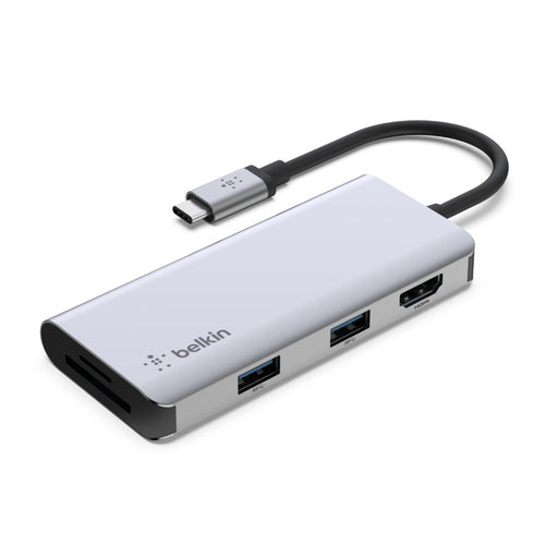USB-C Dock Belkin PVC002BTSGY 4K Ultra HD Silver Wired Replicator