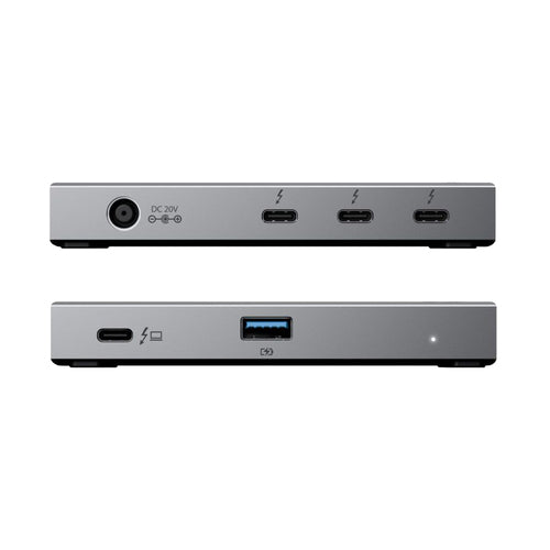 ALOGIC TB4H3TB Thunderbolt 4 Hub - 3840x2160 Resolution - USB 3.2 Gen 2 - Black/Grey