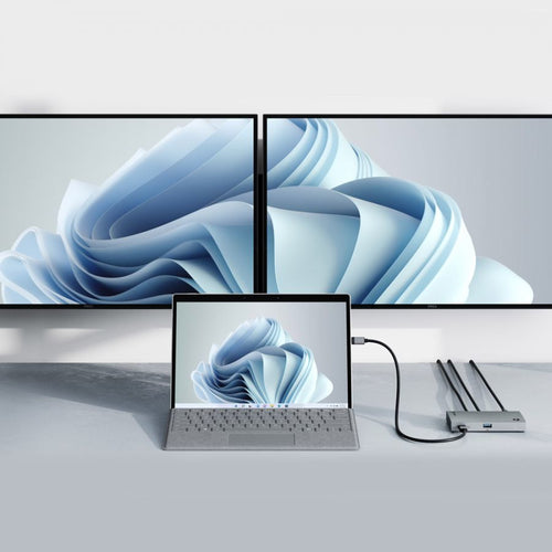 ALOGIC TB4H3TB Thunderbolt 4 Hub - 3840x2160 Resolution - USB 3.2 Gen 2 - Black/Grey