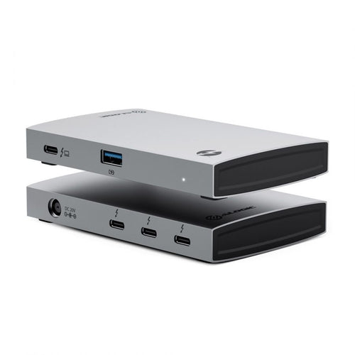 ALOGIC TB4H3TB Thunderbolt 4 Hub - 3840x2160 Resolution - USB 3.2 Gen 2 - Black/Grey