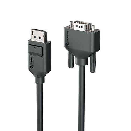 ALOGIC DisplayPort-zu-VGA-Adapter – 2 m Stecker auf Stecker – Elements-Serie