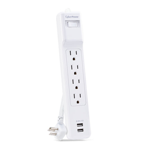 CyberPower Surge Protector 500J 4 AC Outlets NEMA 5-15P