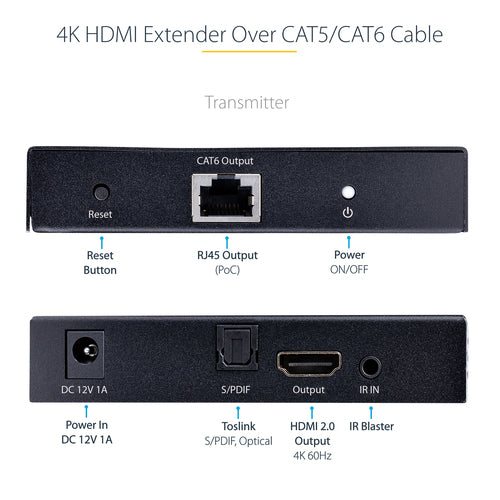 StarTech.com 4K70IC-EXTEND-HDMI AV extender