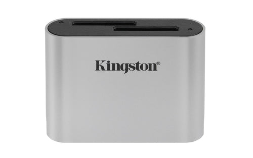 Kingston Workflow SD Reader - USB3.2 Gen1, Dual-Slot, SDHC/SDXC Compatible, Black/Silver