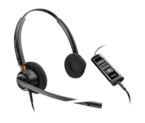 Stereo Headset HP Poly EncorePro 525 USB-A Lightweight 74g