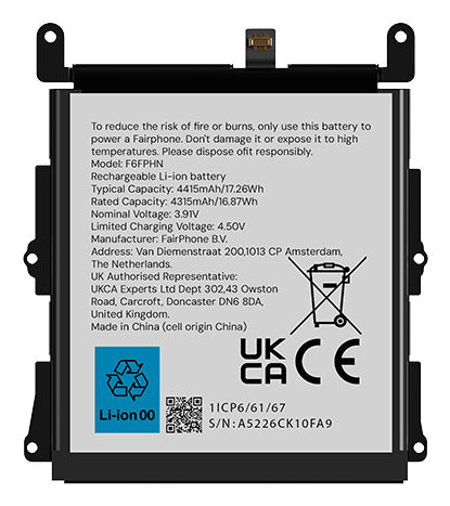 Fairphone F6BATT-1ZW-WW1 mobile phone spare part