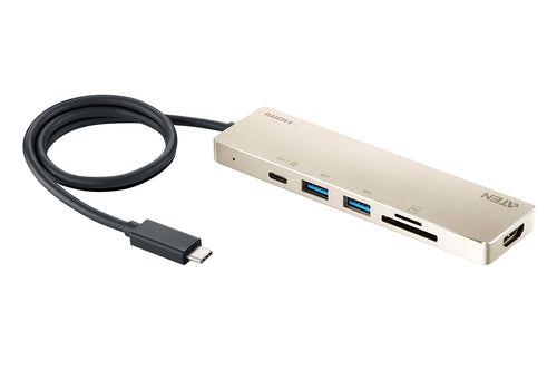 USB-C Laptop Dock ATEN UH3239 4K Ultra HD 60W Power Delivery Aluminium