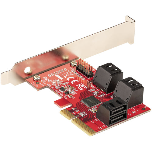 SATA PCIe Expansion Card 6 Port 6Gbps Low/Full Profile