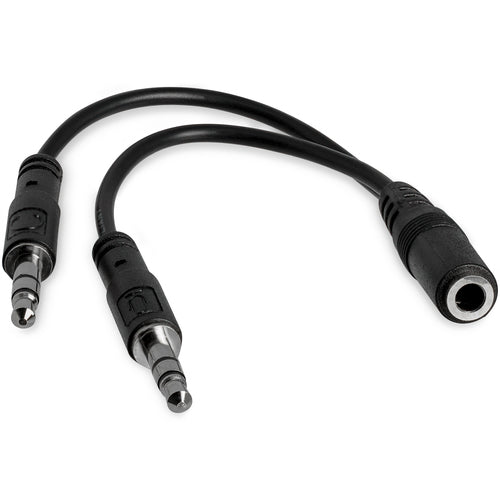 StarTech.com 3,5-mm-Headset-Splitter-Adapter – Stecker auf 2x Buchse – 0,13 m – Audioadapter