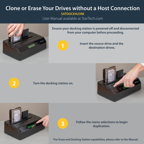 StarTech.com SATDOCK4U3RE media duplicator