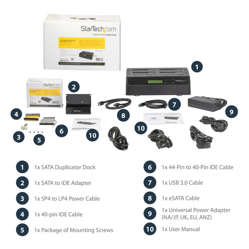 StarTech.com SATDOCK4U3RE media duplicator