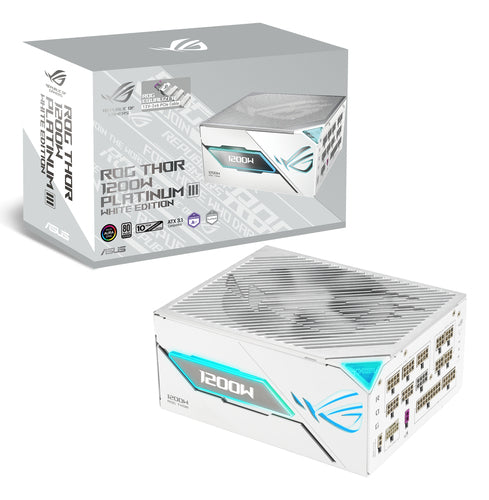 ASUS ROG -THOR-1200P3-WHITE-GAMING-E power supply unit