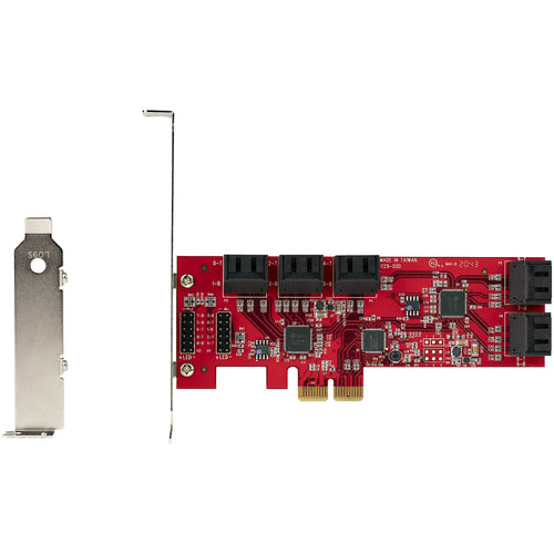 PCIe SATA Expansion Card StarTech.com 10-Port 6Gbps ASM1062 Low/Full Profile