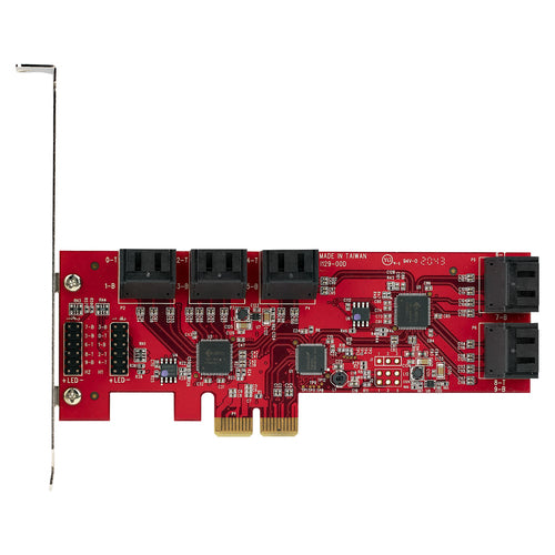 PCIe SATA Expansion Card StarTech.com 10-Port 6Gbps ASM1062 Low/Full Profile