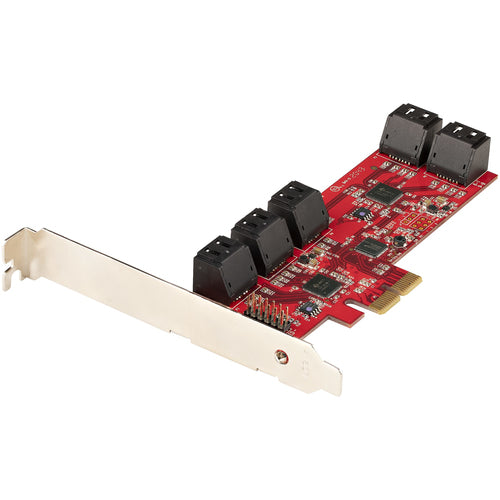 PCIe SATA Expansion Card StarTech.com 10-Port 6Gbps ASM1062 Low/Full Profile