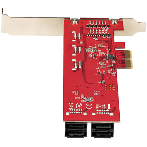 PCIe SATA Expansion Card StarTech.com 10-Port 6Gbps ASM1062 Low/Full Profile
