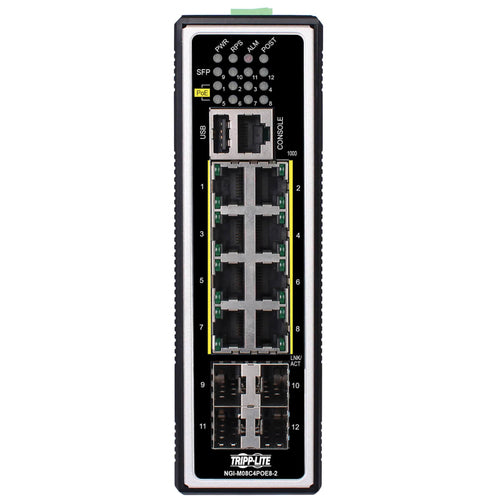 Network Switch Tripp Lite NGI-M08C4POE8-2 8-Port PoE+ 30W 4x SFP
