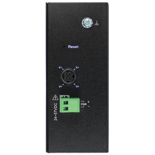 5-Port Managed Industrial Gigabit Ethernet Switch PoE+ 30W DIN Mount