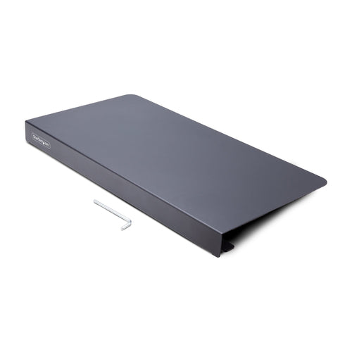 Desk Corner Organizer Clamp-On Steel Sleeve for L-Shaped Desks 332mm Black