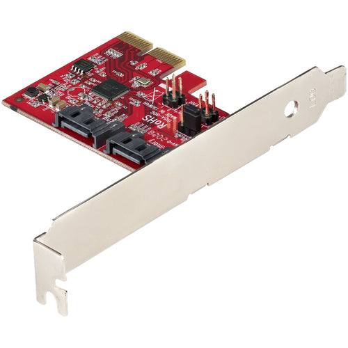 StarTech.com 2-Port PCIe-SATA-Erweiterungskarte – ASM1062R – 6 Gbit/s – Schnittstellenkarte