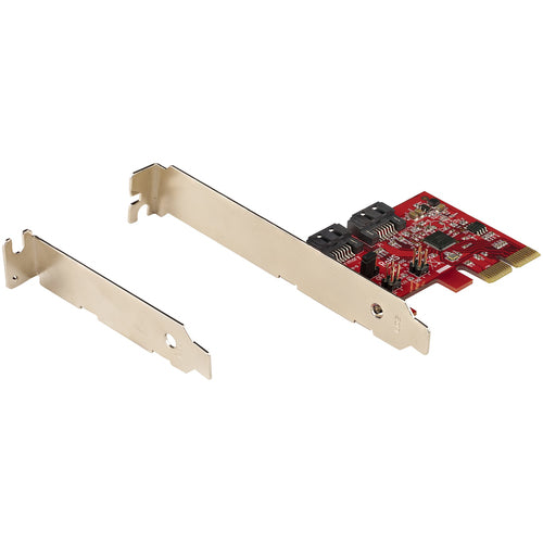 StarTech.com 2-Port PCIe-SATA-Erweiterungskarte – ASM1062R – 6 Gbit/s – Schnittstellenkarte