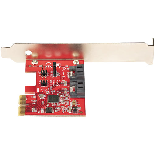 StarTech.com 2-Port PCIe-SATA-Erweiterungskarte – ASM1062R – 6 Gbit/s – Schnittstellenkarte