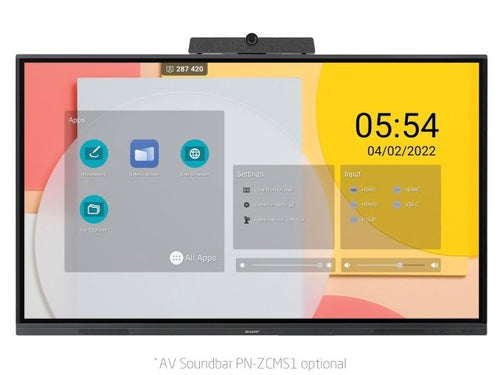 Interactive Flat Panel Display Sharp PNL752B 75-inch 4K Wi-Fi LCD