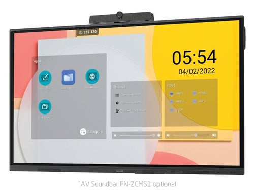 Interactive Flat Panel Display Sharp PNL752B 75-inch 4K Wi-Fi LCD