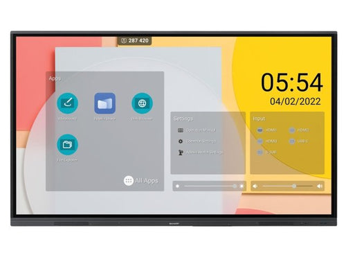Interactive Flat Panel Display Sharp PNL752B 75-inch 4K Wi-Fi LCD