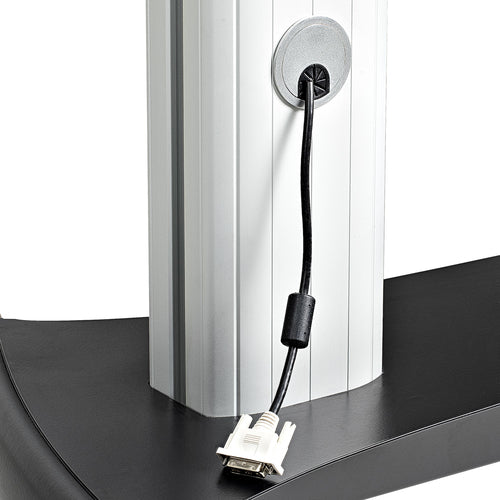 StarTech Dual TV-Wagen STNDMTVDUO - Mobiler Standfuß für 37-60 Zoll VESA-TVs