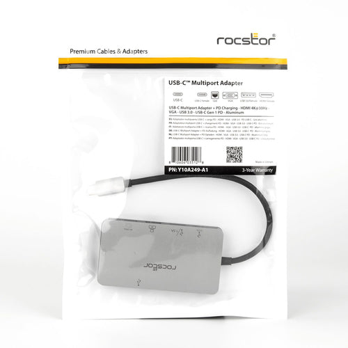 Rocstor Y10A249-A1 laptop dock/port replicator
