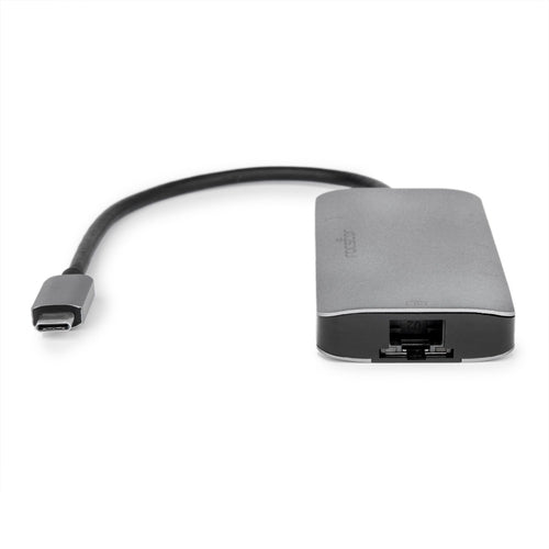USB Type-C Docking Station 100W Power Delivery Rocstor Black/Silver
