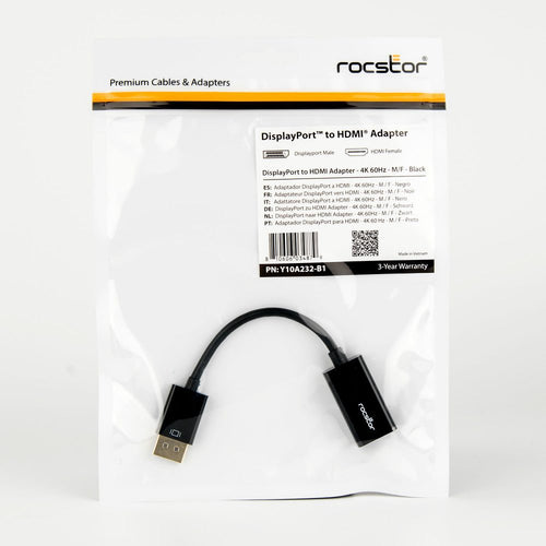 Rocstor Y10A232-B1 video cable adapter