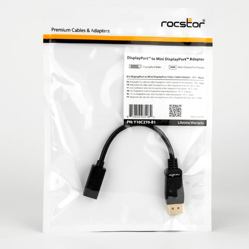 Rocstor Y10C270-B1 DisplayPort cable