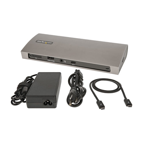 StarTech Thunderbolt 4 Dock TB4CDOCK - 96W Power Delivery, Dual 4K Support, Laptop Dock