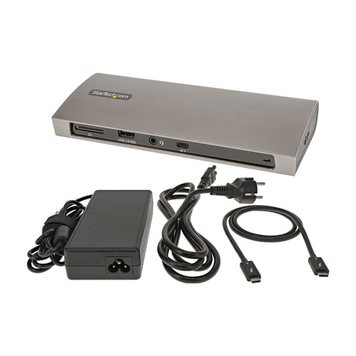 StarTech Thunderbolt 4 Dock TB4CDOCK - 96W Power Delivery, Dual Monitor Support, Laptop Dock