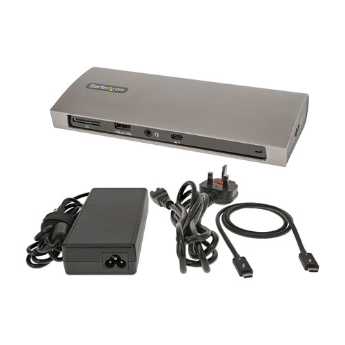 StarTech Thunderbolt 4 Dock TB4CDOCK - 96W Power Delivery, Dual Monitor Support, Laptop Dock