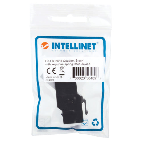 8P8C Kabel-Gender Changer Verbinder Intellinet Schwarz