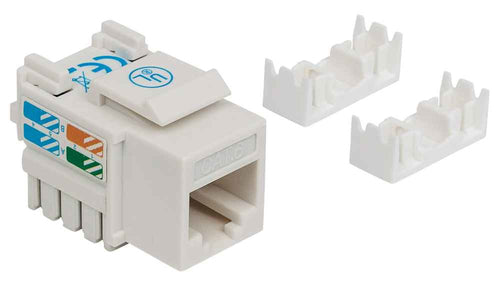 Cat6 UTP Keystone Jack Intellinet RJ-45 Weiß Flach