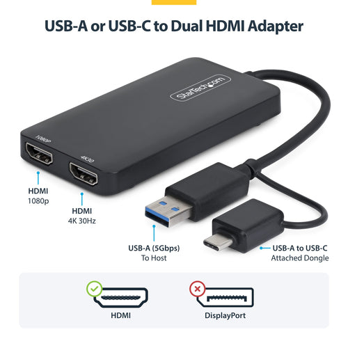 StarTech.com 107B-USB-HDMI-2 USB graphics adapter