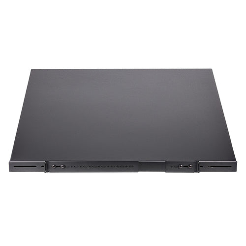 StarTech.com Verstellbare 1HE Rack Ablage – 150 kg Tragkraft – Robuster Stahl – Schwarz