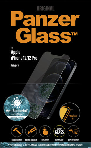 PanzerGlass ® Privacy Screen Protector iPhone 12 | 12 Pro | Standard Fit