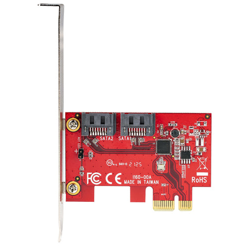 SATA PCIe Expansion Card 2 Port 6Gbps ASMedia ASM1061 Adapter