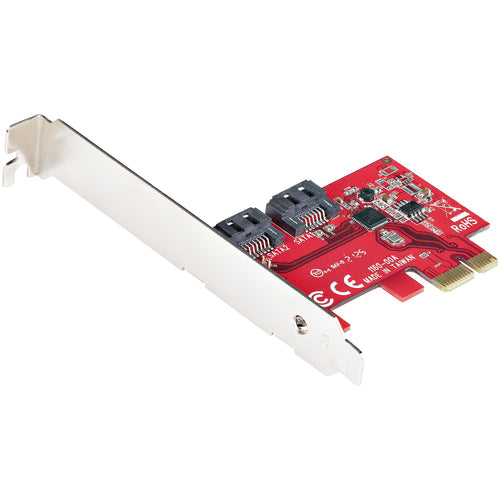 SATA PCIe Expansion Card 2 Port 6Gbps ASMedia ASM1061 Adapter