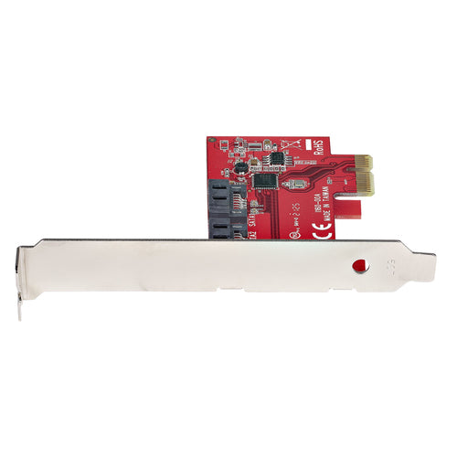 SATA PCIe Expansion Card 2 Port 6Gbps ASMedia ASM1061 Adapter