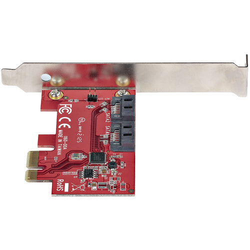 SATA PCIe Expansion Card 2 Port 6Gbps ASMedia ASM1061 Adapter